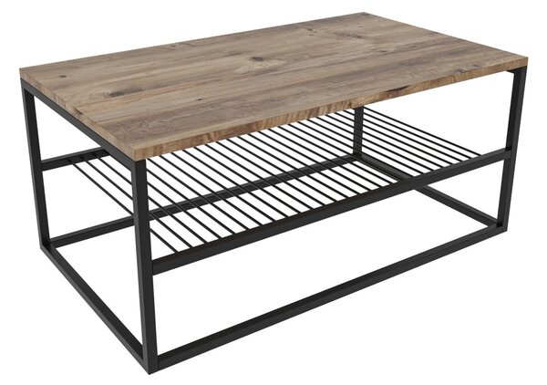 Kalune Design Konferenčný stolík ASUDE borovica atlantic/čierny