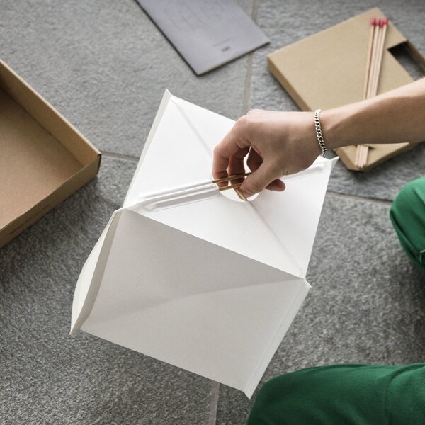 HAY Stojacia lampa Paper Cube