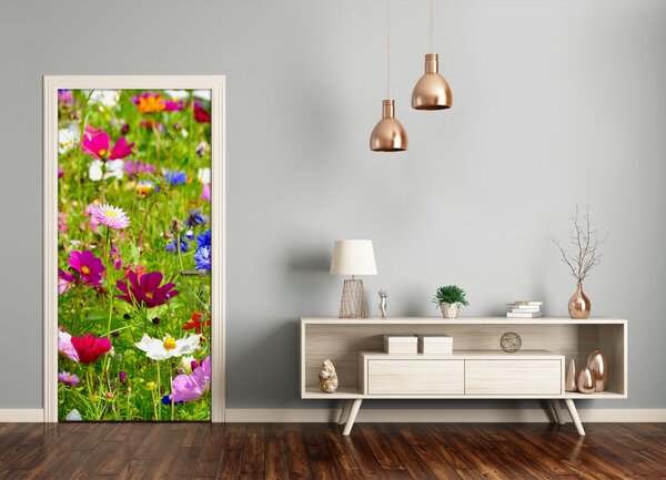 Fototapeta na dvere poľné kvety 85x205 cm