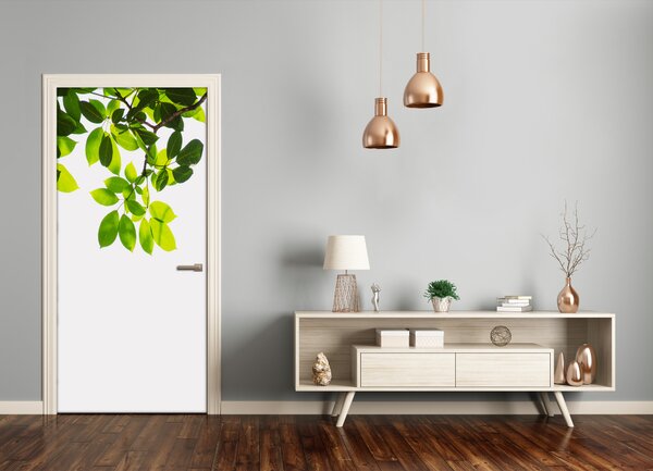 Fototapeta na dvere zelené lístie 75x205 cm