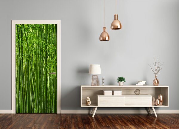 Fototapeta na dvere bambusový les 75x205 cm