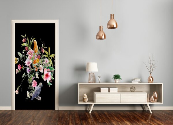 Fototapeta na dvere havajský vzor 95x205 cm