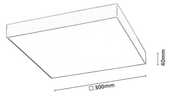 Rabalux TARTU LED vonkajšie stropné svietidlo 77000