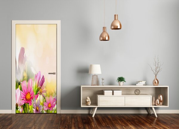 Fototapeta na dvere poľné kvety 75x205 cm