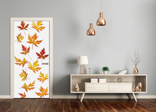 Fototapeta na dvere jesenné kvety 85x205 cm