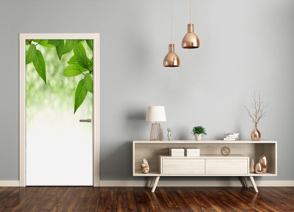 Fototapeta samolepiace zelené lístie 75x205 cm