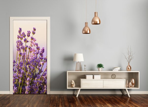 Fototapeta na dvere levanduľa 75x205 cm