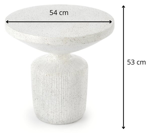 HALMAR Konferenčný stolík Giza biely