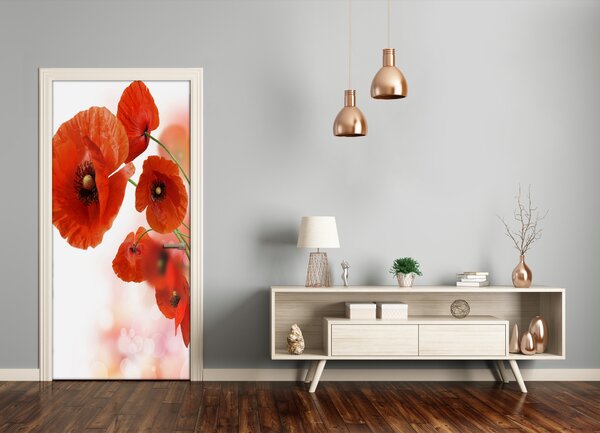 Fototapeta samolepiace poľné mak 75x205 cm