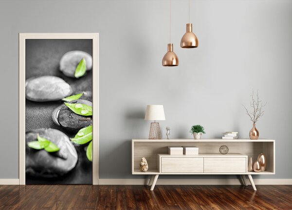 Fototapeta samolepiace Lístie kamenia zen 75x205 cm