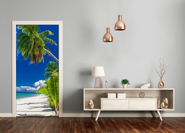 Fototapeta na dvere tropická pláž 75x205 cm