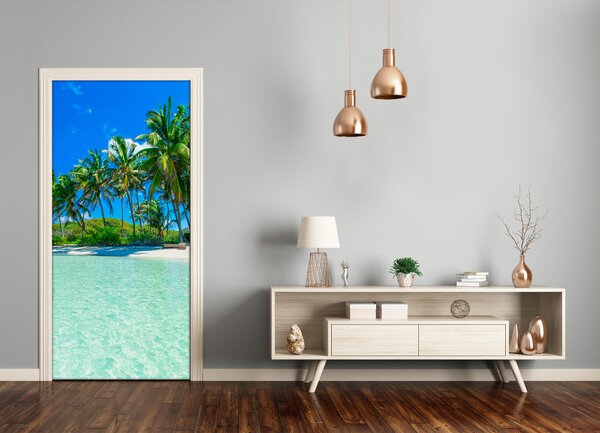 Fototapeta na dvere tropická pláž 85x205 cm