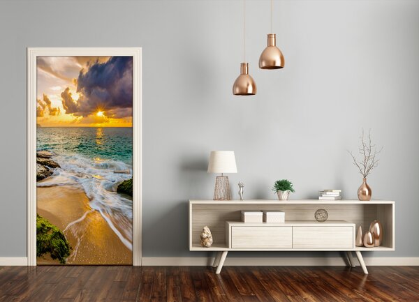 Fototapeta na dvere západ slnka mora 85x205 cm