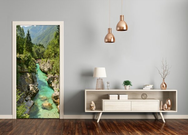 Fototapeta na dvere horský potok 75x205 cm