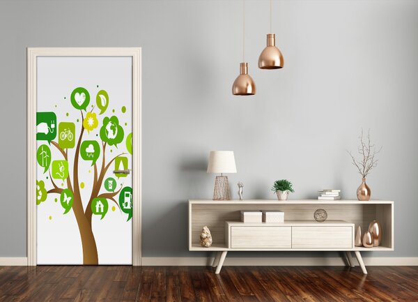 Fototapeta na dvere ekologické drevo 75x205 cm