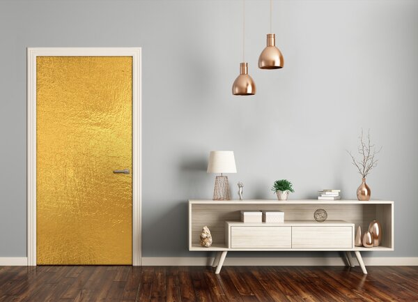 Fototapeta na dvere zlatá fólia pozadia 75x205 cm