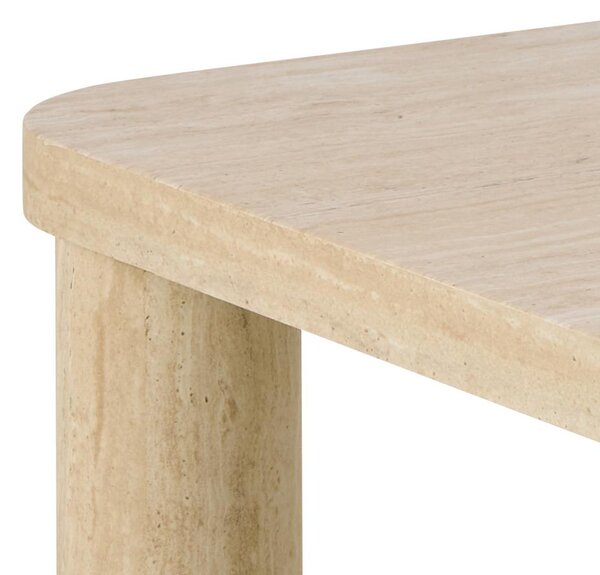 Actona Konferenčný stolík Solano 60 cm béžový travertín
