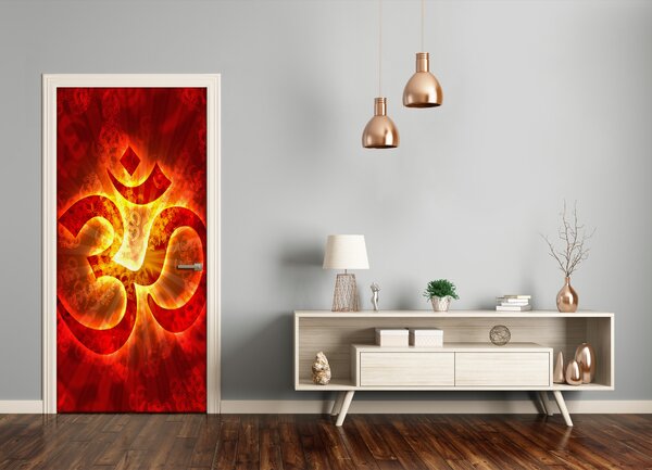Fototapeta na dvere horiace znak 75x205 cm