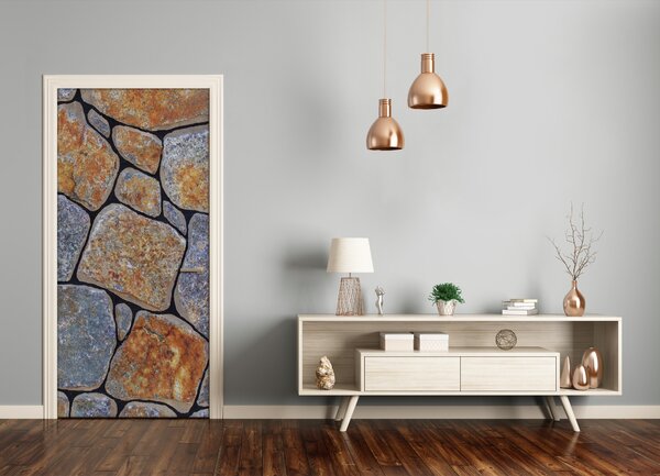 Fototapeta na dvere kamenia pozací 85x205 cm