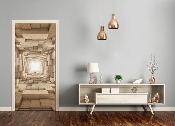 Fototapeta na dvere farebné látky 75x205 cm
