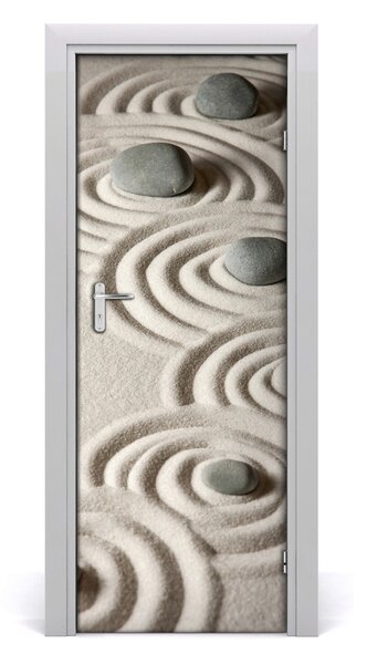 Fototapeta na dvere kamenia na piesku 75x205 cm