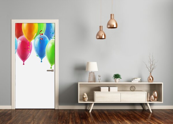 Fototapeta na dvere farebné balóny 75x205 cm