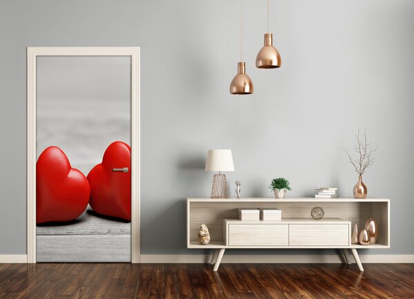 Fototapeta na dvere srdce na dreve 75x205 cm