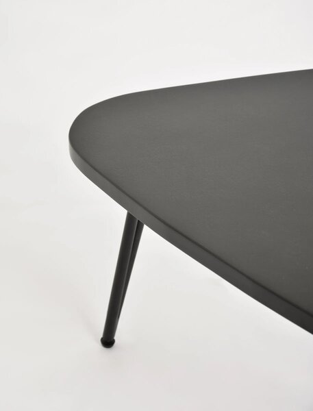 LivinHill Konferenčný stolík Adesso 68 cm z masívu čierny