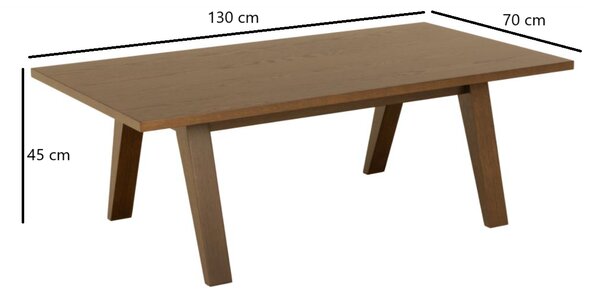 Actona Konferenčný stolík A-LINE 130 cm dymový dub