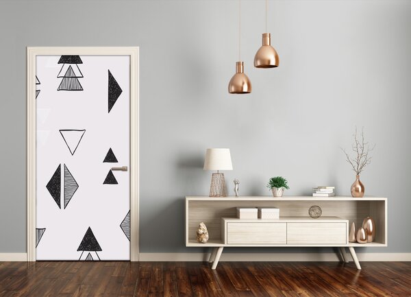Fototapeta na dvere trojuholníky pozadia 85x205 cm