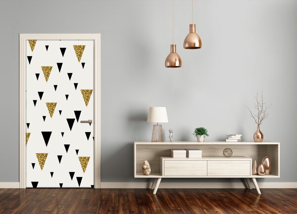 Fototapeta na dvere trojuholníky pozadia 75x205 cm