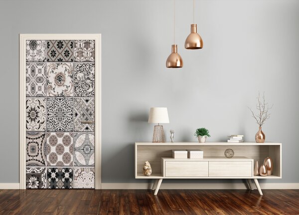 Fototapeta na dvere keramické kachličky 75x205 cm
