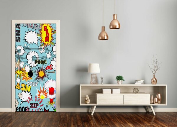 Fototapeta samolepiace na dvere komiks 75x205 cm