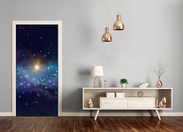 Fototapeta samolepiace dvere hviezdne nebo 75x205 cm