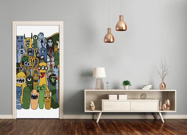 Fototapeta samolepiace na dvere netvory 85x205 cm