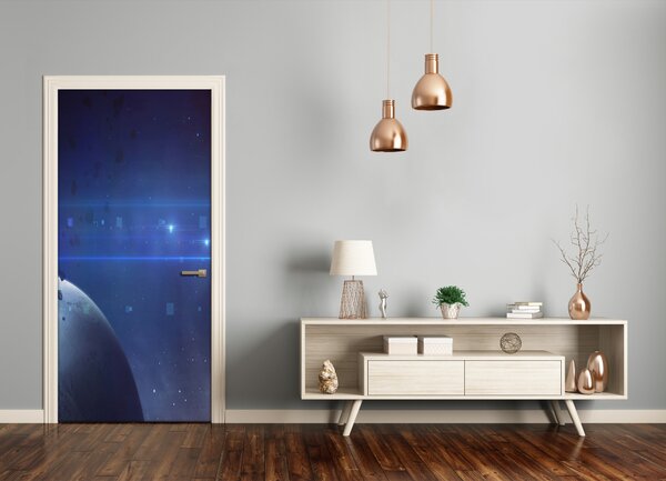 Fototapeta samolepiace na dvere kozmická loď 75x205 cm