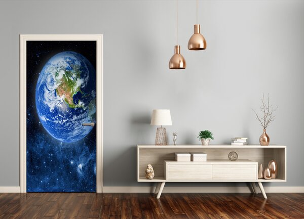 Fototapeta samolepiace na dvere zemeguľa 85x205 cm