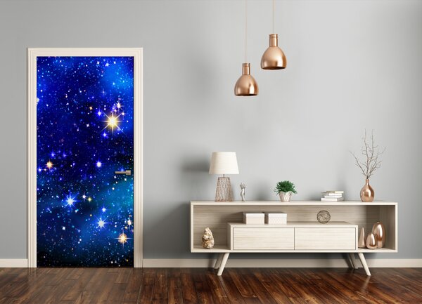 Fototapeta samolepiace dvere hviezdne nebo 75x205 cm