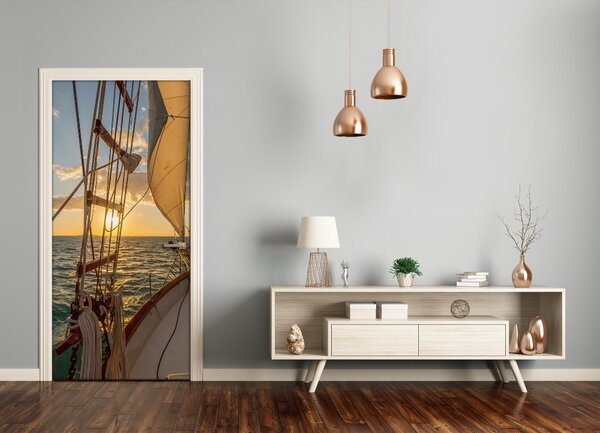 Fototapeta samolepiace na dvere jachta 95x205 cm
