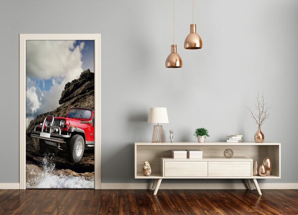 Fototapeta samolepiace dvere terénne vozidlo 85x205 cm