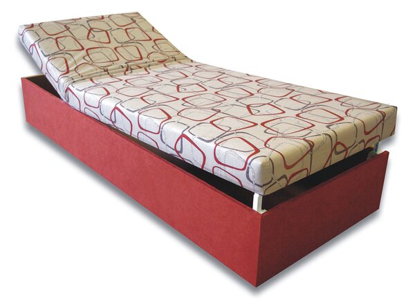 Jednolôžková posteľ (váľanda) 90 cm Darcy (Tehlová 41 + Dodo 1008). Vlastná spoľahlivá doprava až k Vám domov. 793075