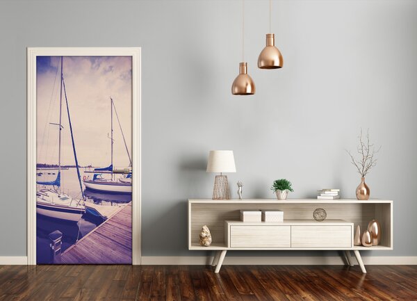Fototapeta samolepiace na dvere jachty 95x205 cm