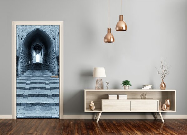 Fototapeta samolepiace na dvere stará ulička 85x205 cm