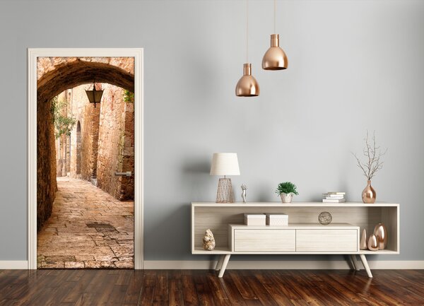 Fototapeta samolepiace na dvere stará ulička 75x205 cm