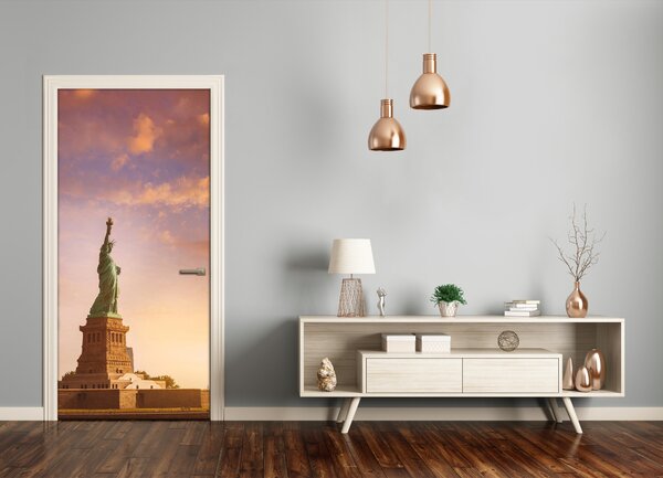 Fototapeta samolepiace na dvere socha Slobody 85x205 cm