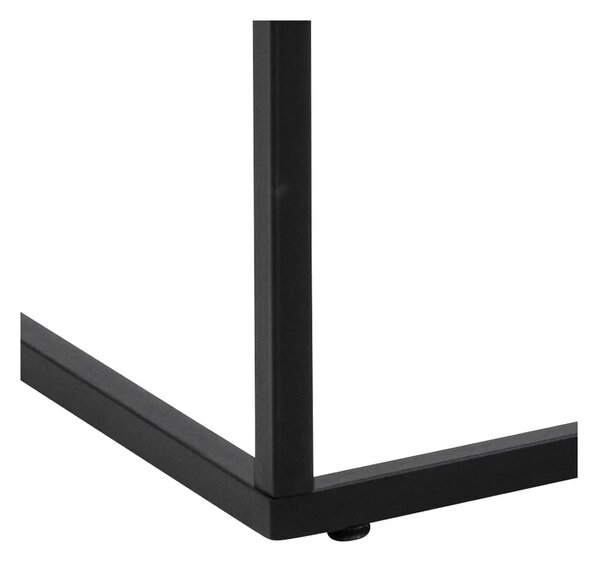 Actona Konferenčný stolík Barossa 110 cm biely mramor/čierny