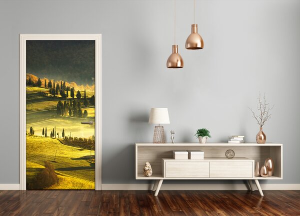 Fototapeta samolepiace dvere dediny 75x205 cm