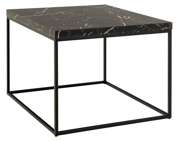 Actona Konferenčný stolík Barossa 60 cm čierny mramor/čierny