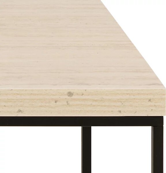 Actona Konferenčný stolík Barossa 110 cm travertín/čierny