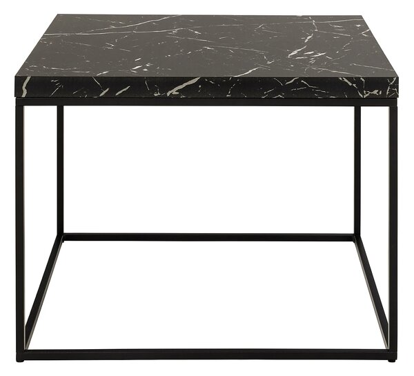 Actona Konferenčný stolík Barossa 60 cm čierny mramor/čierny